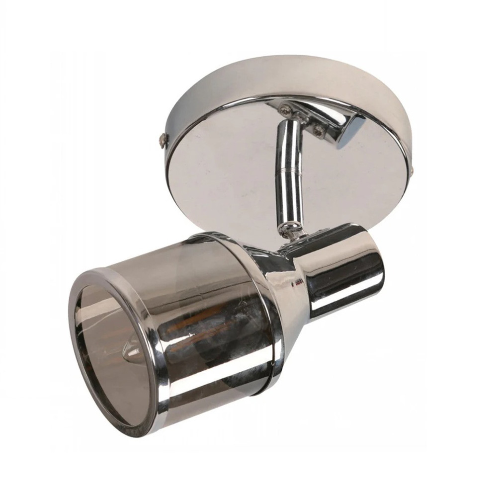 Lampara techo reflectora cromo 1l e14 40w