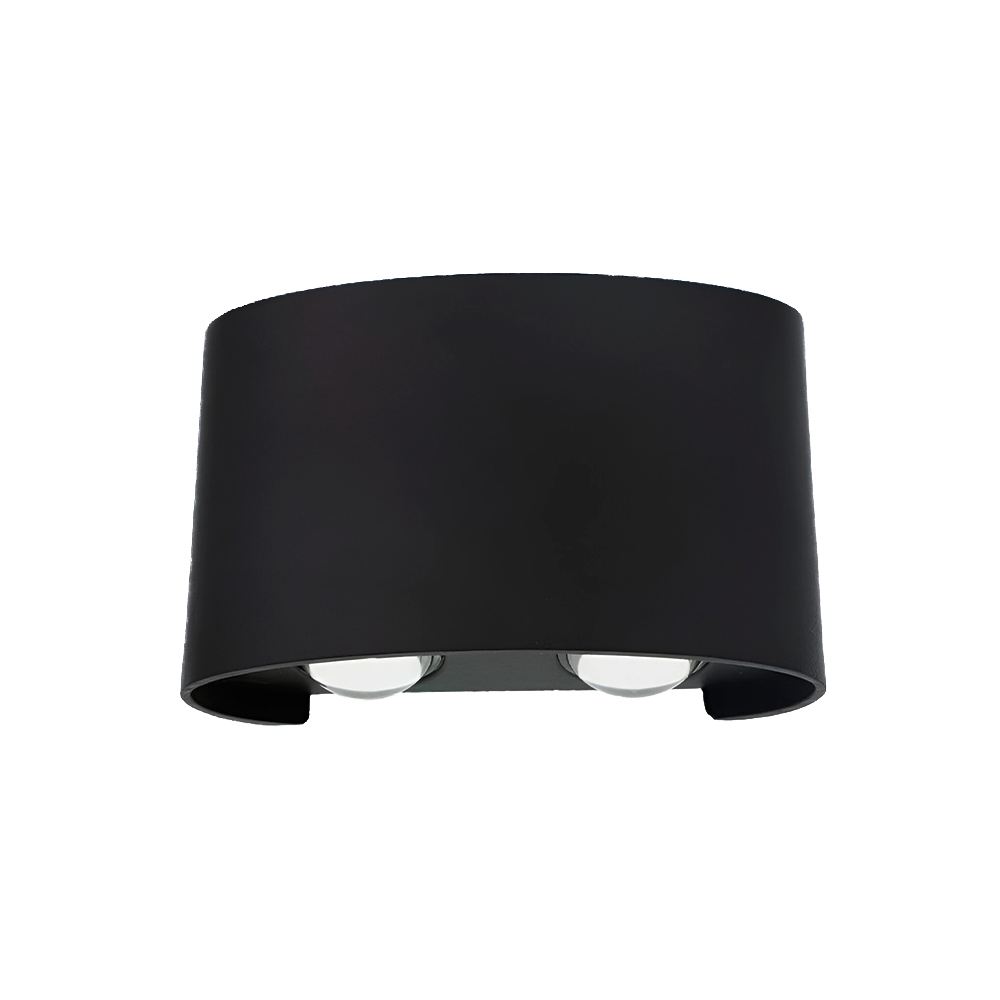 Lampara led de pared 4w 100-240v 45 grados 3000k negro