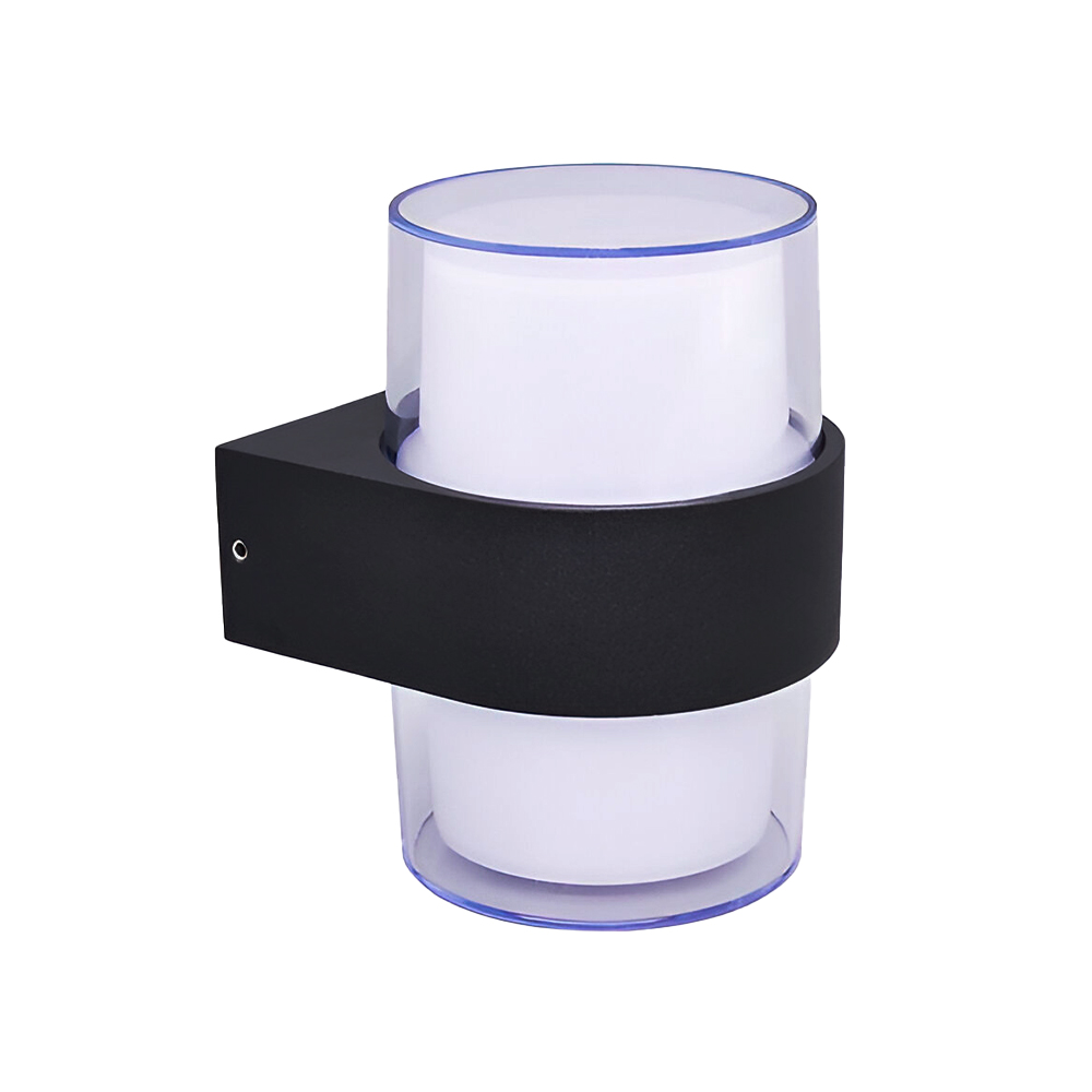 Lampara led de pared 1l 8w 3000k negro