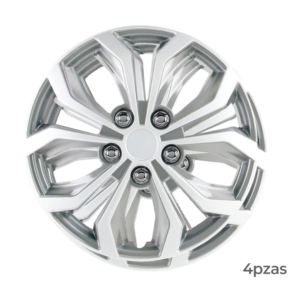 Copas para rin de carro 16 pulg (40 cm) silver
