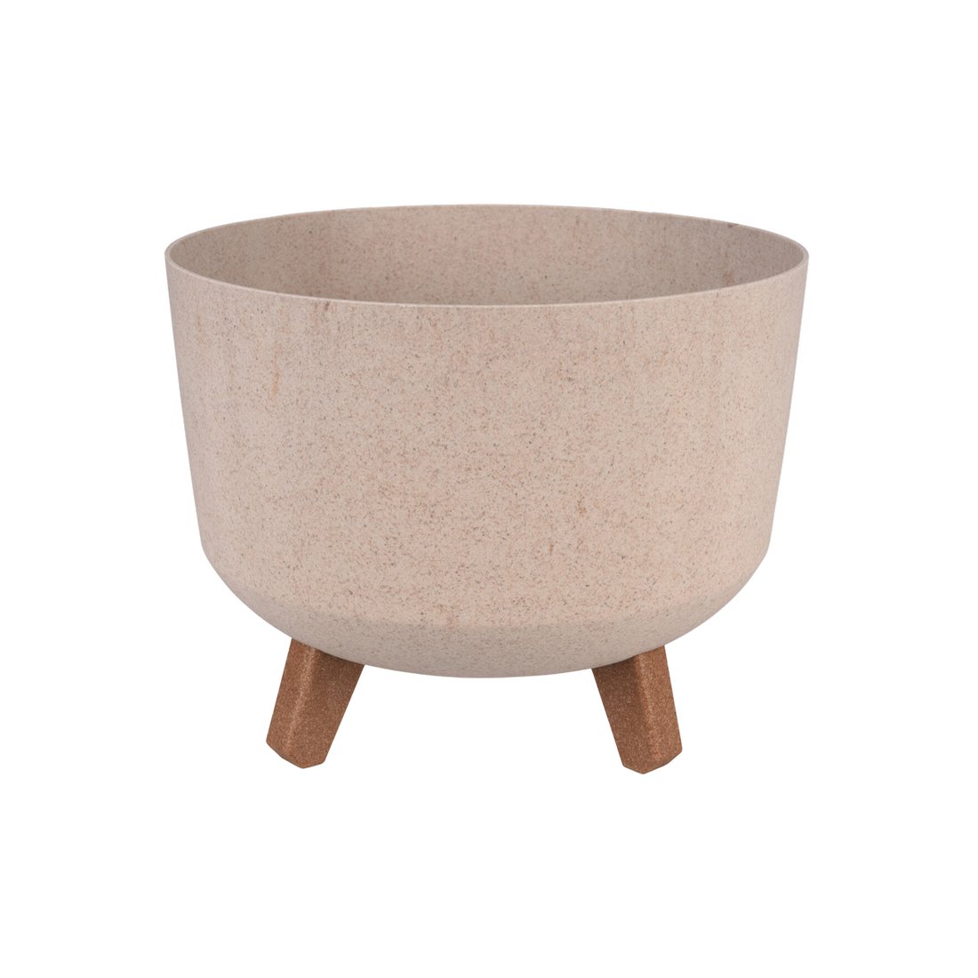 Maceta con patas 29x22 cm beige