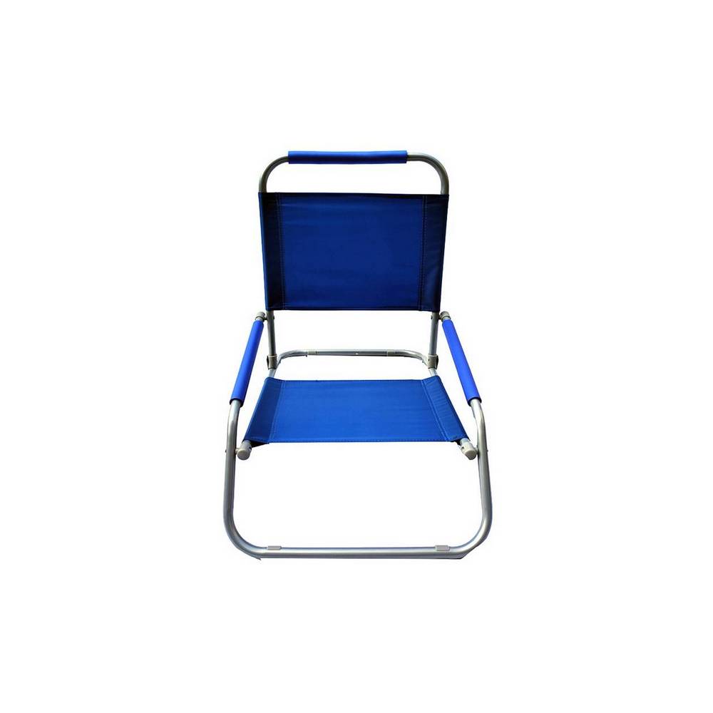 Silla plegable de metal 58.4 x 55 cm azul