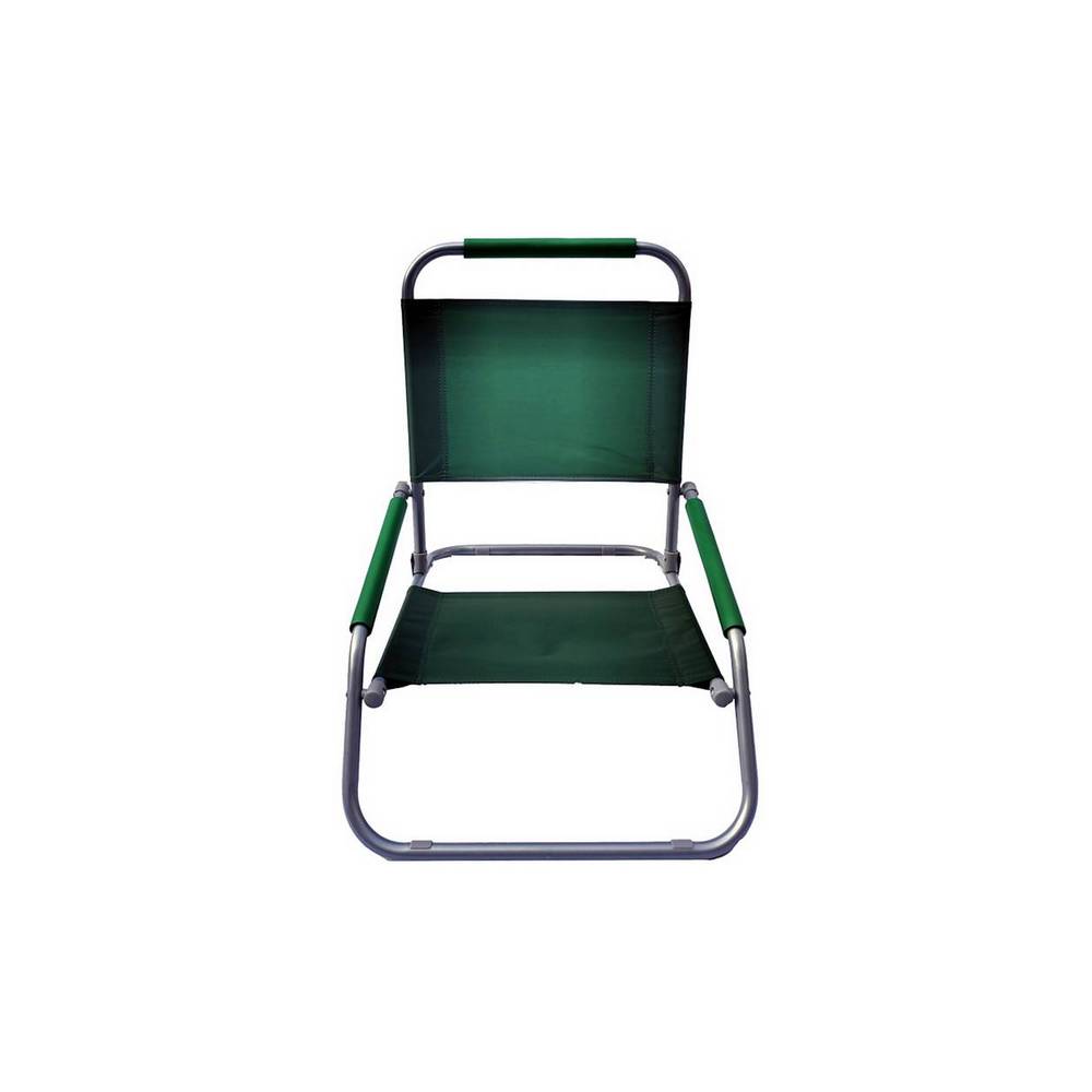 Silla plegable de metal 58.4 x 55 cm verde