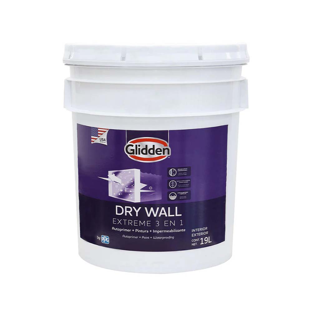Impermeabilizante pared base ultra-acc mate dry wall extreme 3en1 18.92 l (cub)