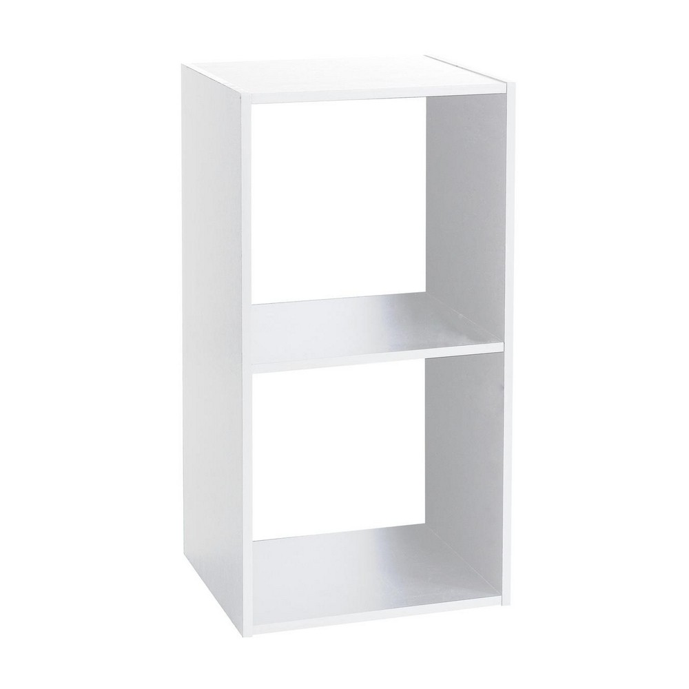Mueble organizador de 67.6 x 37 cm color blanco con 2 espacios