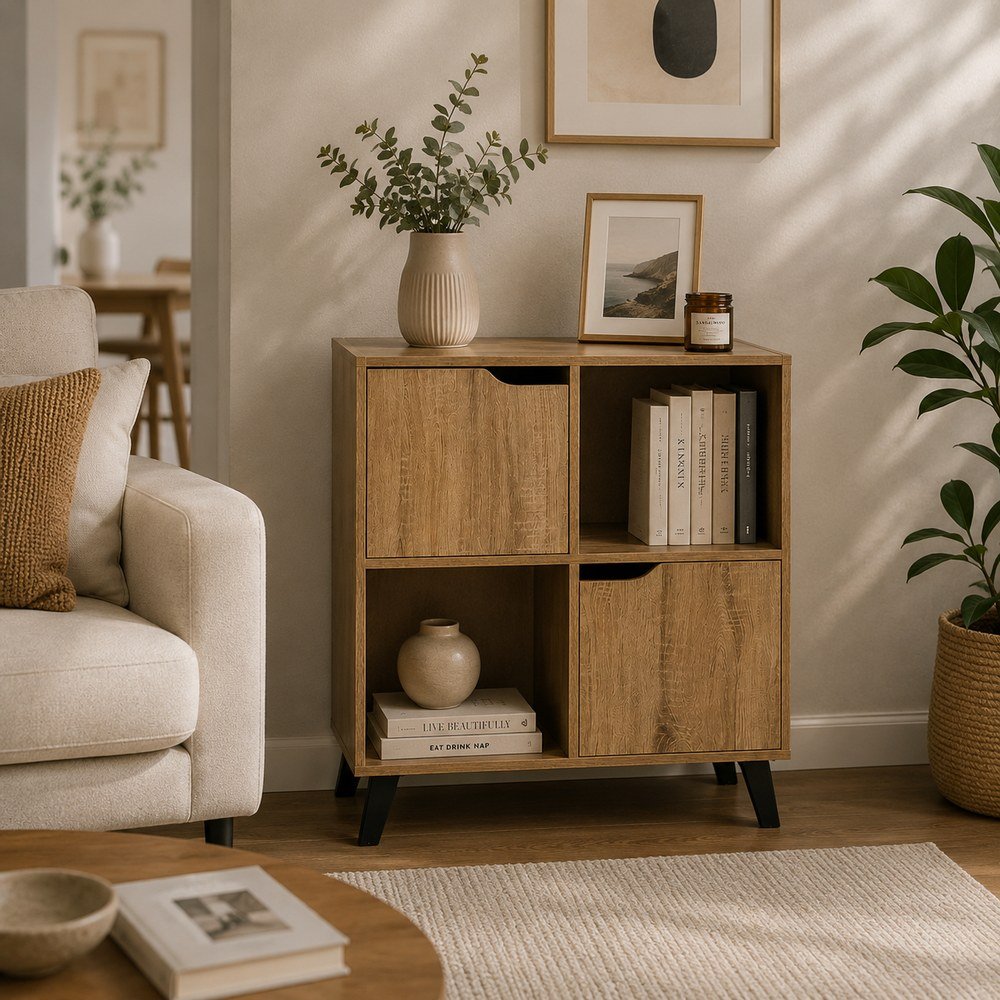 Mueble organizador de 4 espacios 67.6 x 32.5 x 80 cm