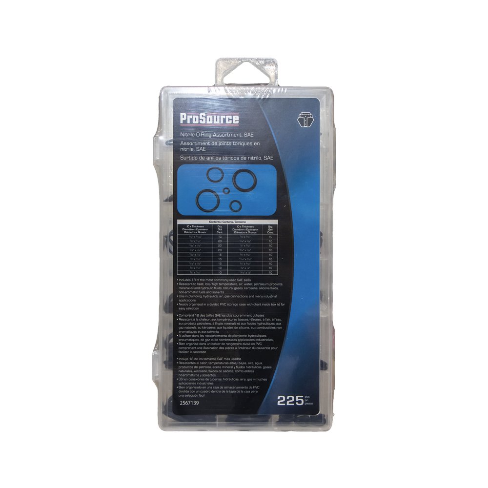 Surtido de o-ring 225pc sae prosource