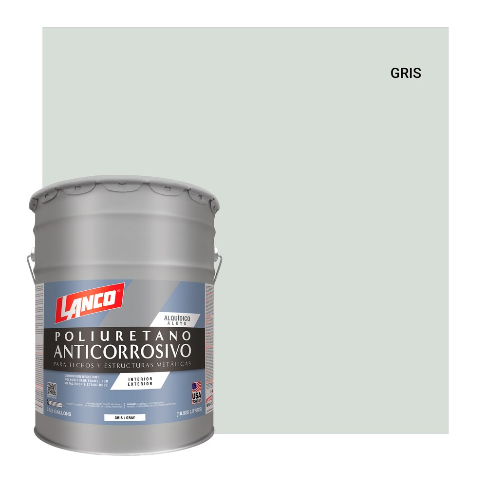 Anticorrosivo poliuretano gris cubeta (18.925 l)