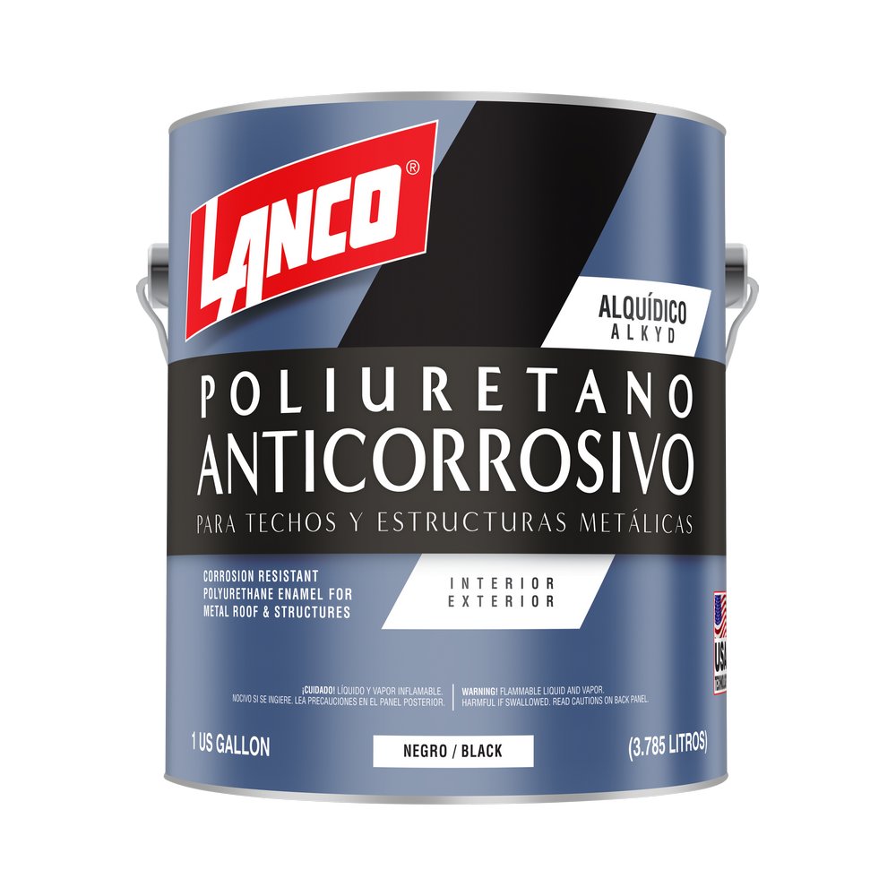 Anticorrosivo poliuretano negro galon (3.785 l)