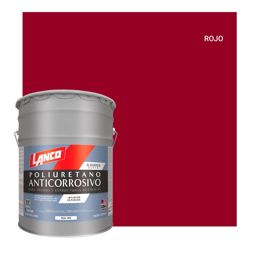 Anticorrosivo poliuretano rojo cubeta (18.925 l)