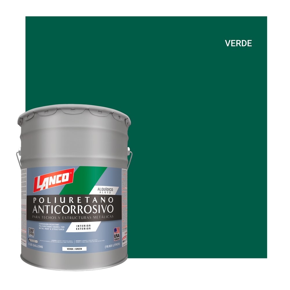 Anticorrosivo poliuretano verde cubeta (18.925 l)