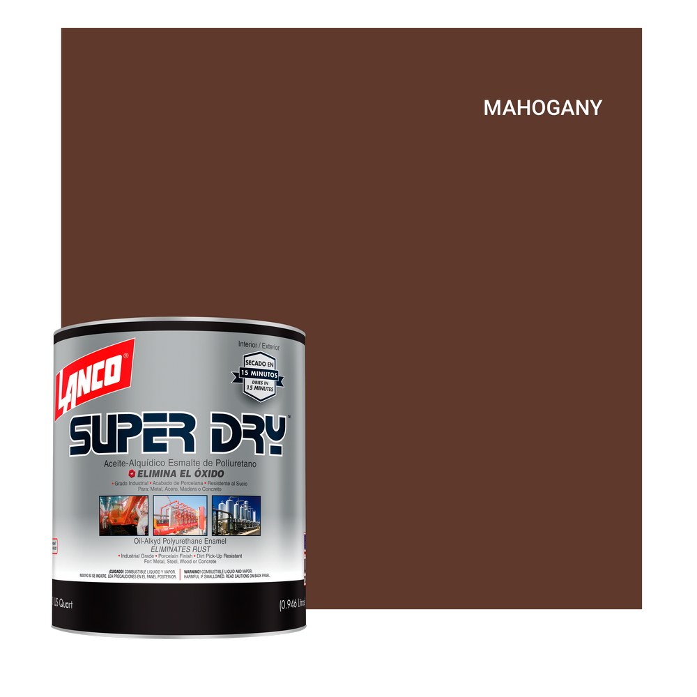 Anticorrosivo poliuretano caoba super dry cuarto (0.946 l)