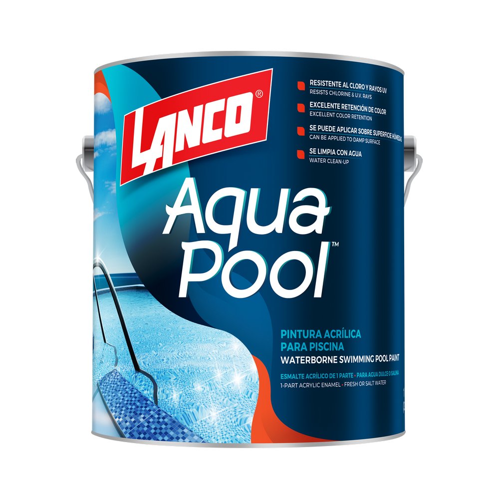 Pintura para piscinas celeste aqua pool ap2516-4 gal (3.785 l)