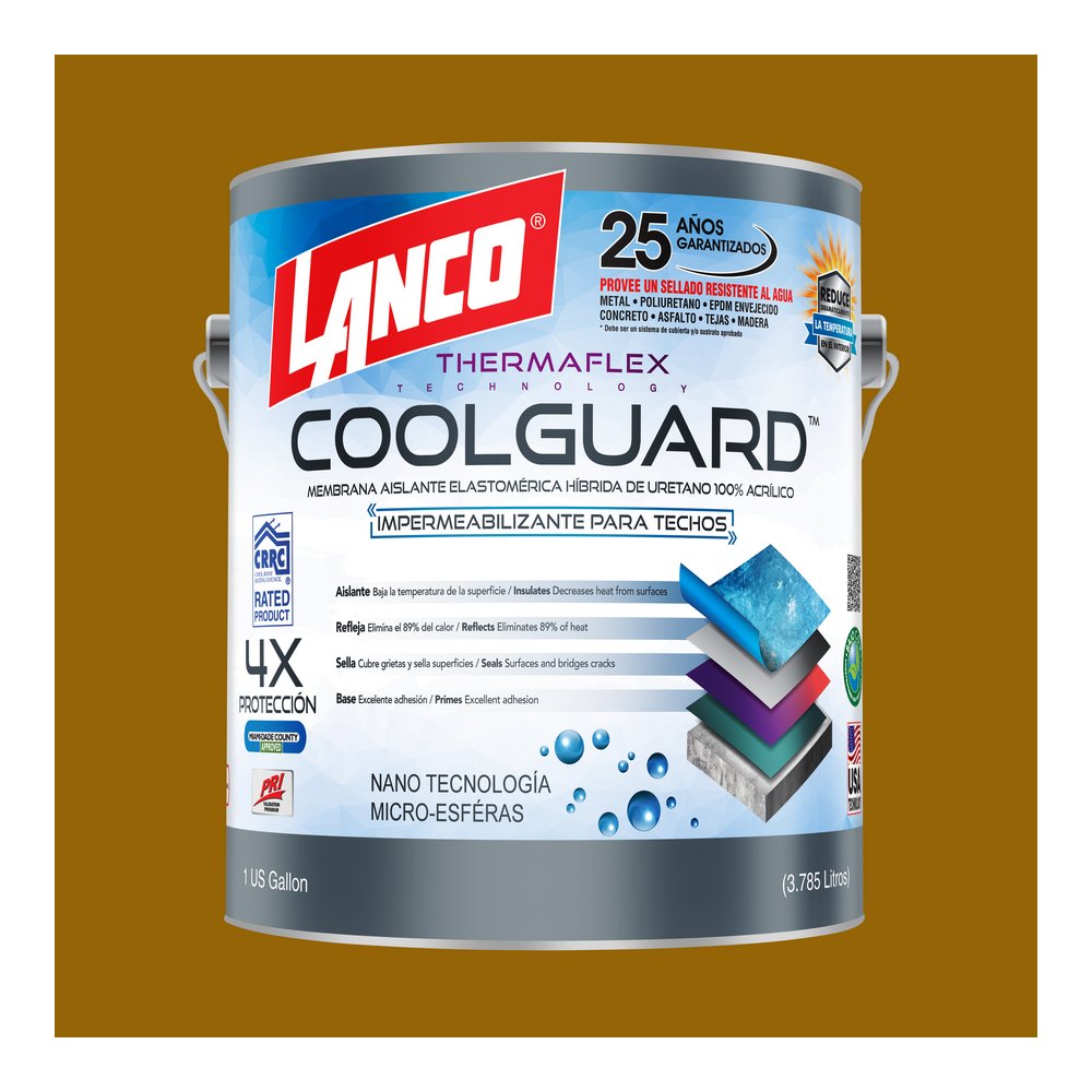 Impermeabilizante para techos teja coolguard galon (3.785 l)