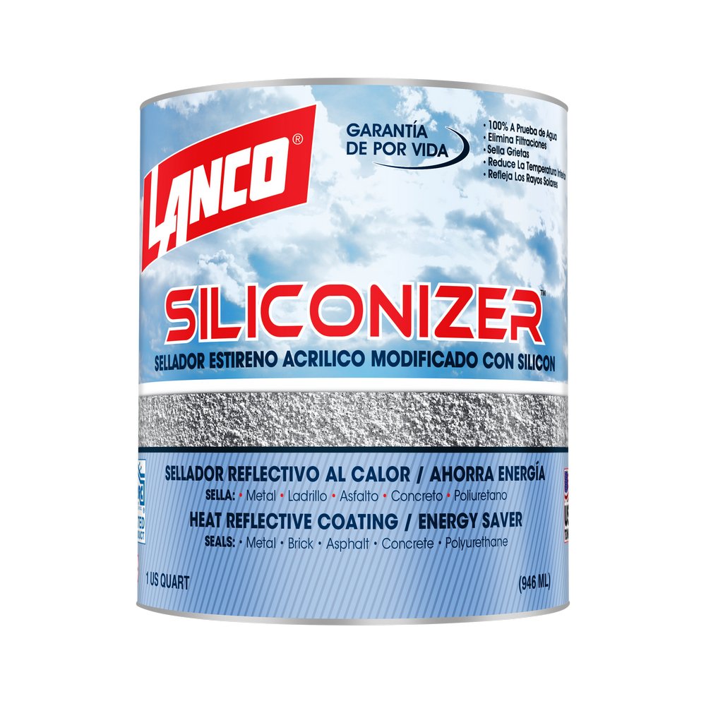 Impermeabilizante para techos blanco siliconizer cuarto (0.946 l)