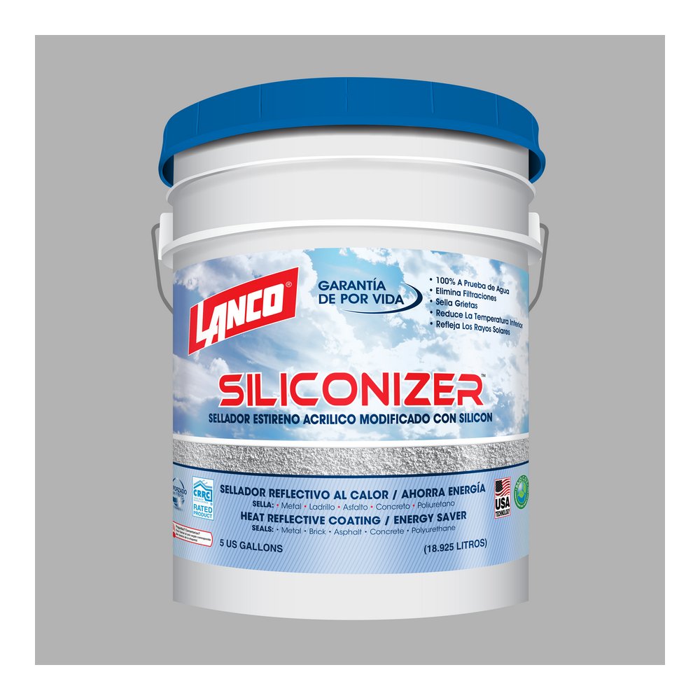 Impermeabilizante para techos gris siliconizer cubeta (18.925 l)