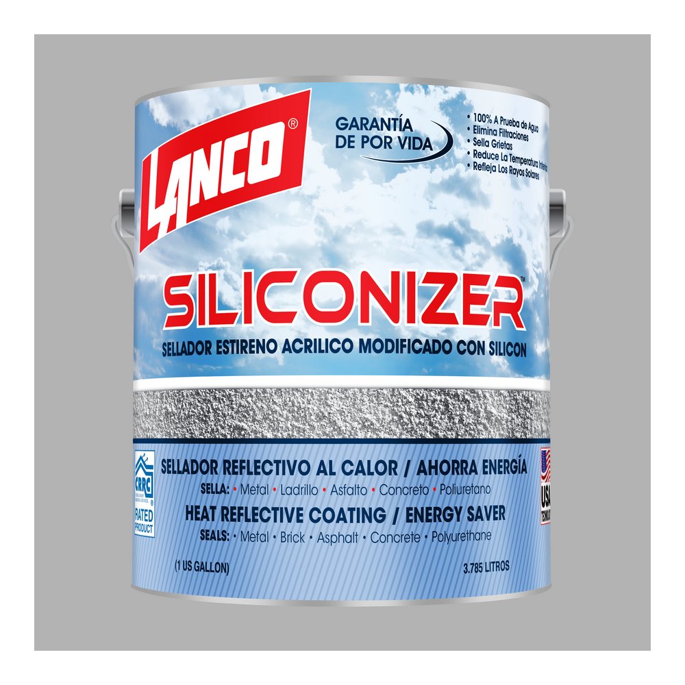 Impermeabilizante para techos gris siliconizer galon (3.785 l)