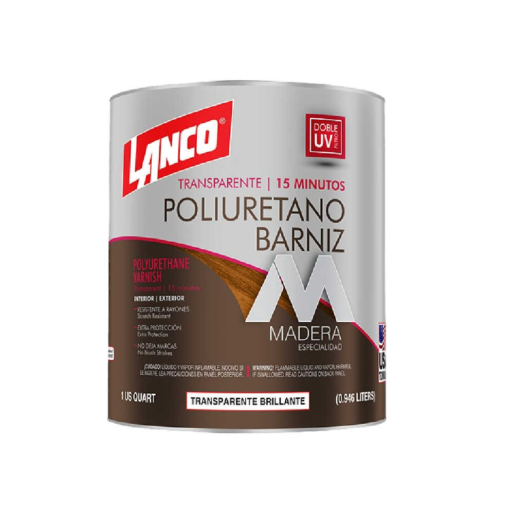 BARNIZ POLIURETANO FAST DRY TRANSPARENTE CUARTO (0.946 L)