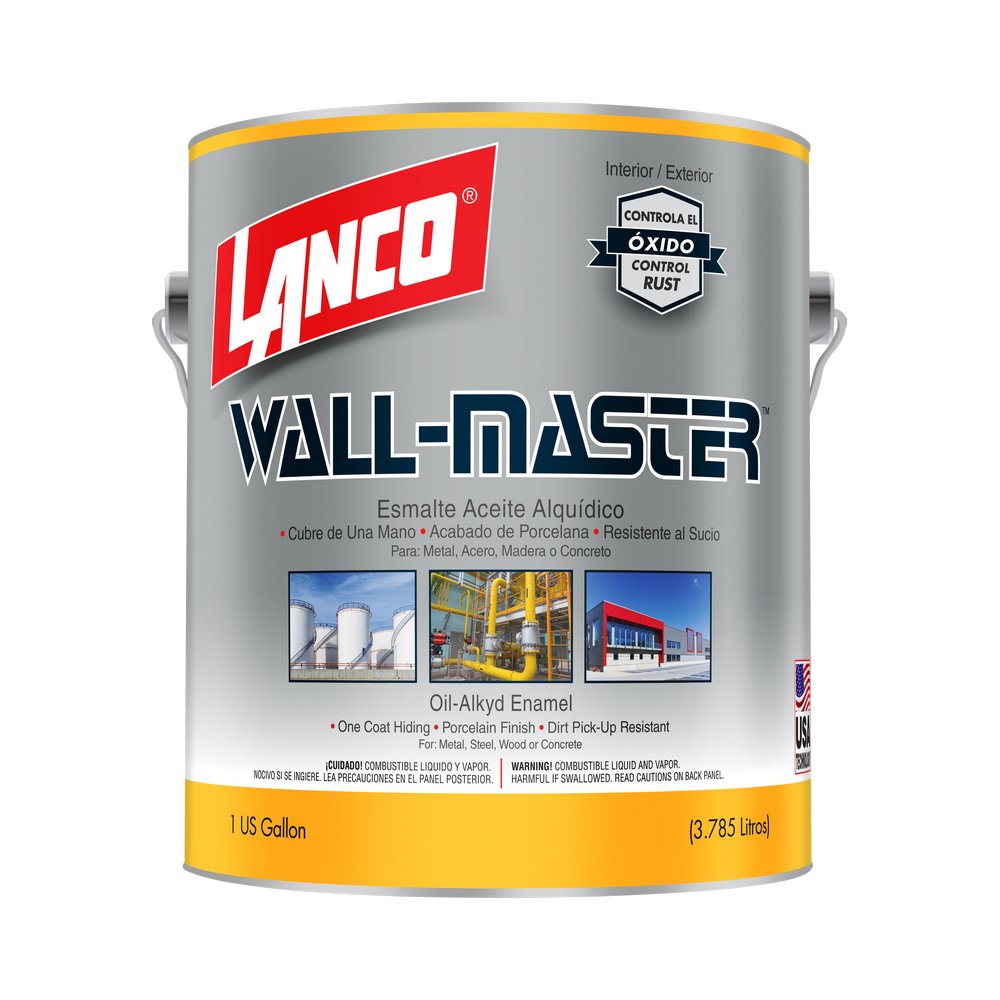 Pintura esmalte blanco wall master galon (3.785 l)