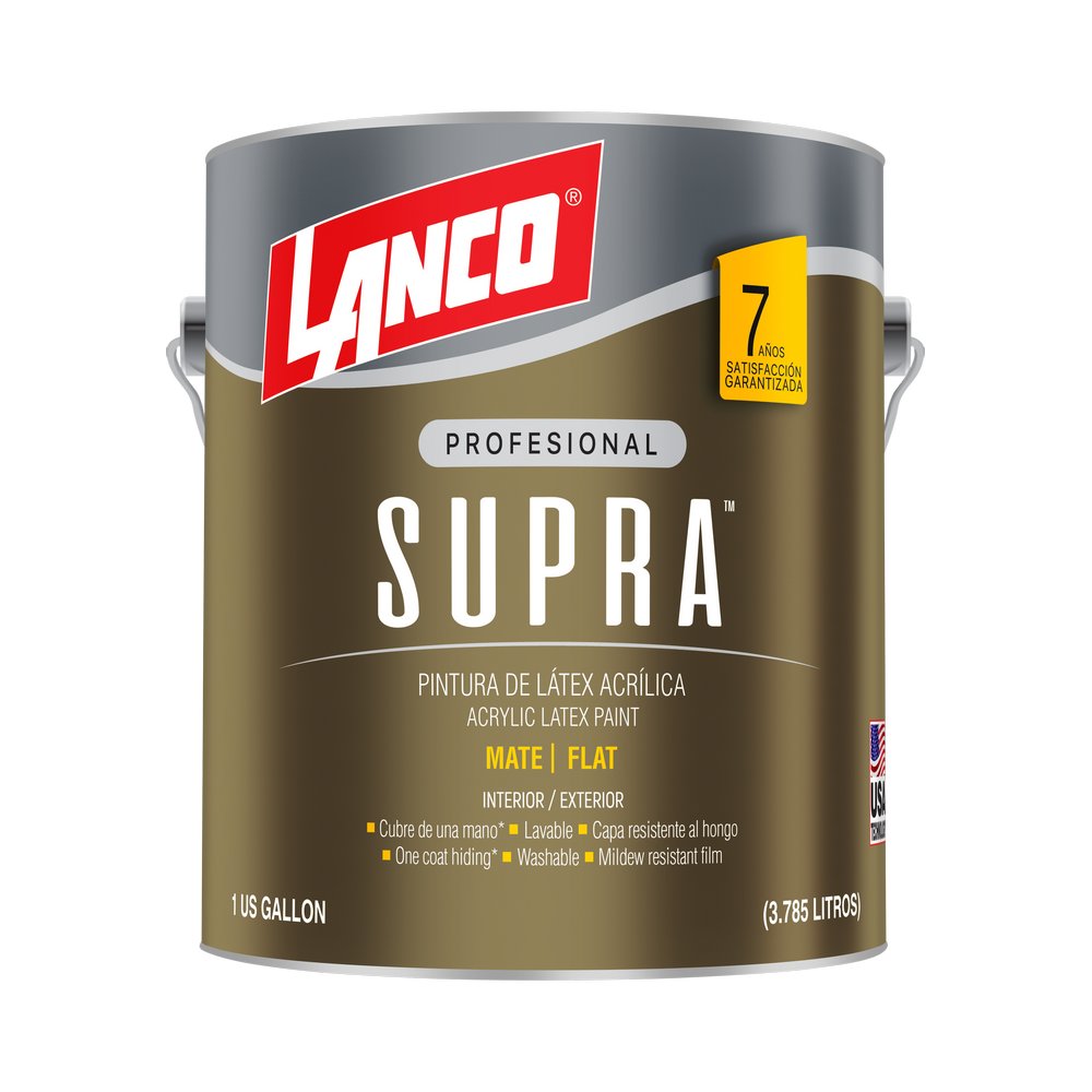 Pintura latex blanco supra lx galon (3.785 l)