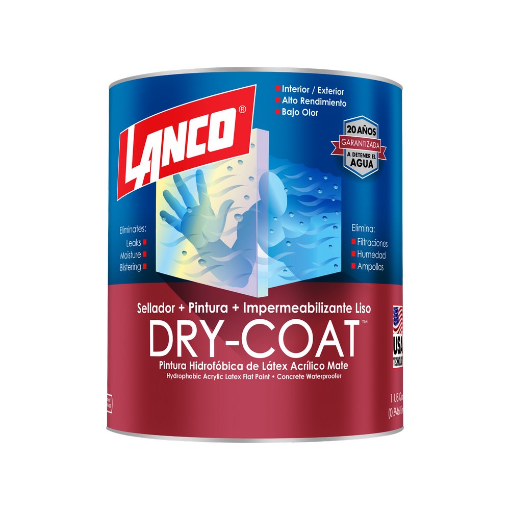 Impermeabilizante para pared liso drycoat cuarto (0.946 l)