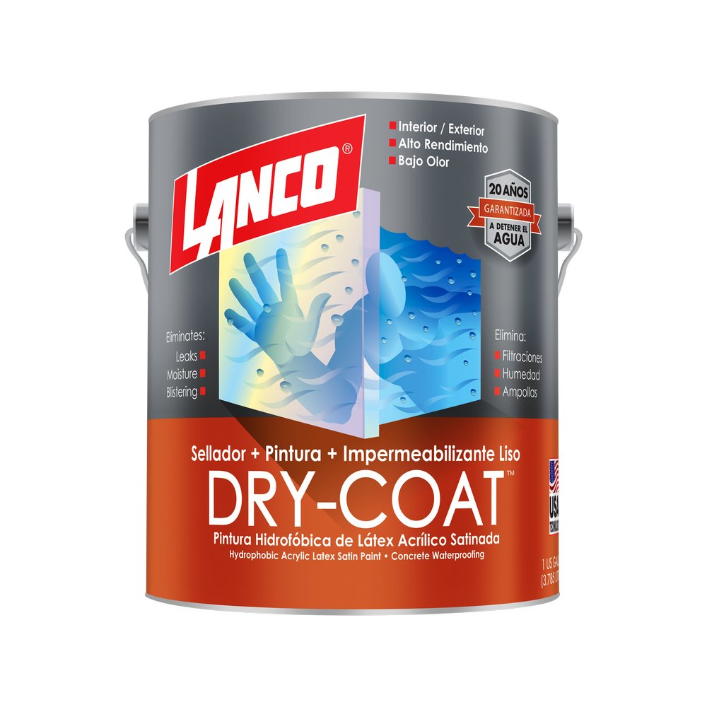 Impermeabilizante para pared satin blanco drycoat galon (3.785 l)