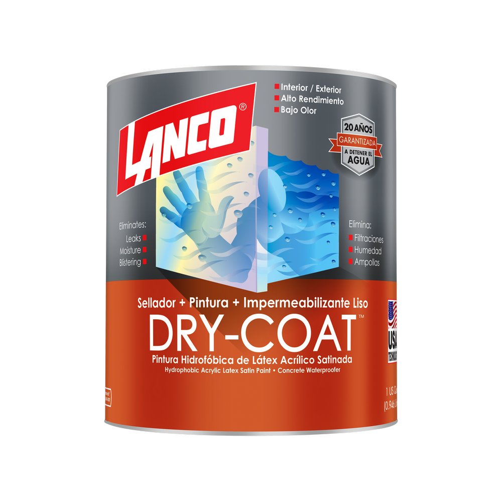 Impermeabilizante para pared satin blanco drycoat cuarto (0.946 l)