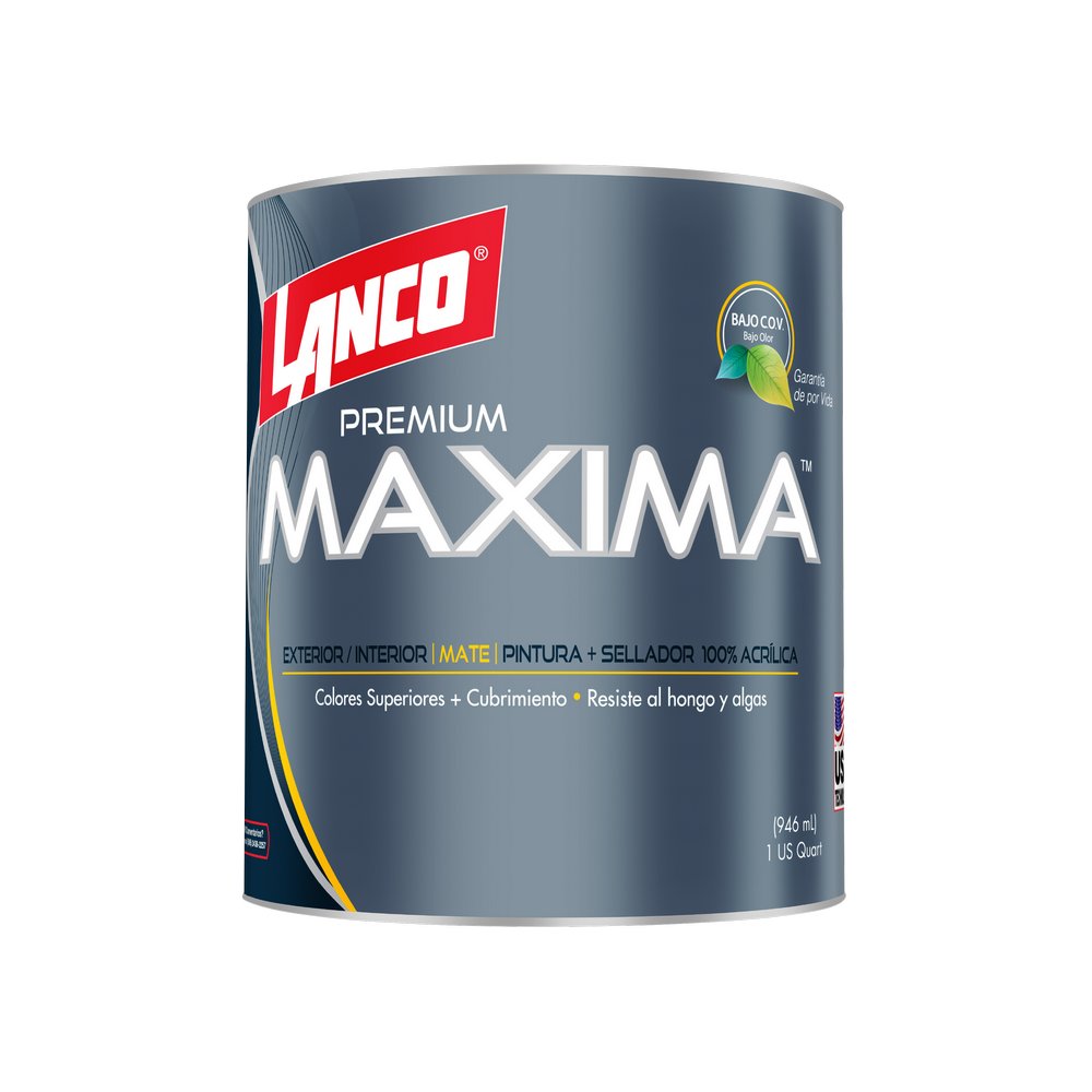 Pintura latex base accent maxima premium cuarto (0.946 l)