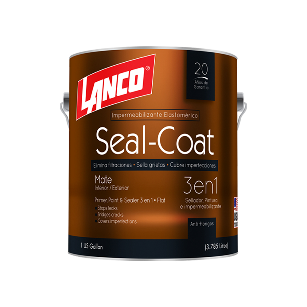 Pintura latex elastomerica blanco seal coat galon (3.785 l)
