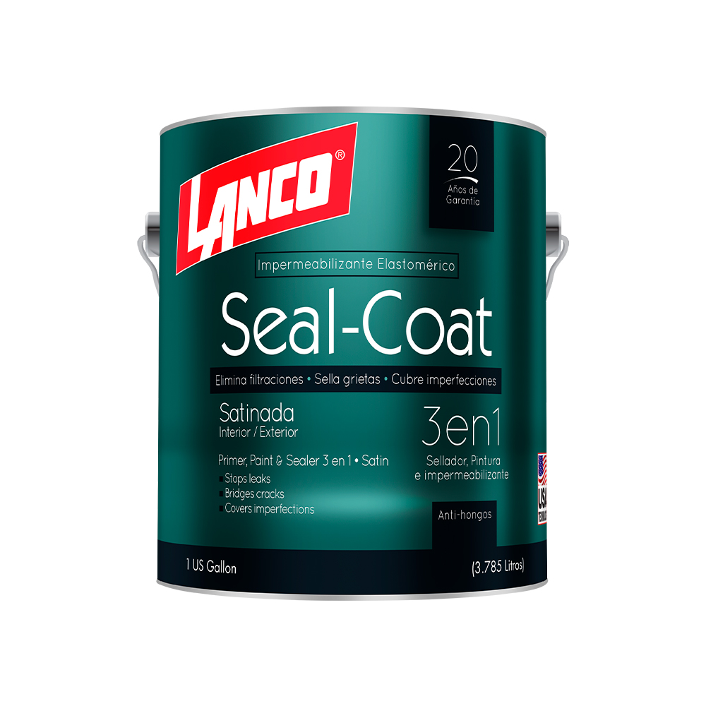 Pintura latex elastomerica satin blanco seal coat galon (3.785 l)