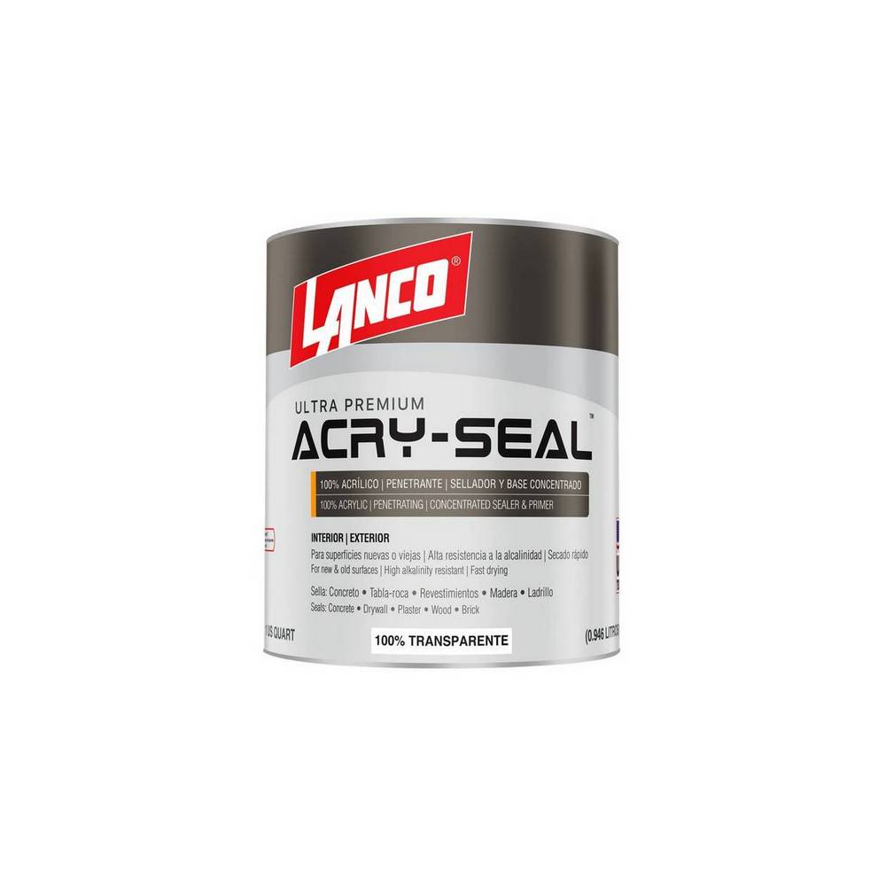 Sellador de pared acry seal cuarto (0.946 l)