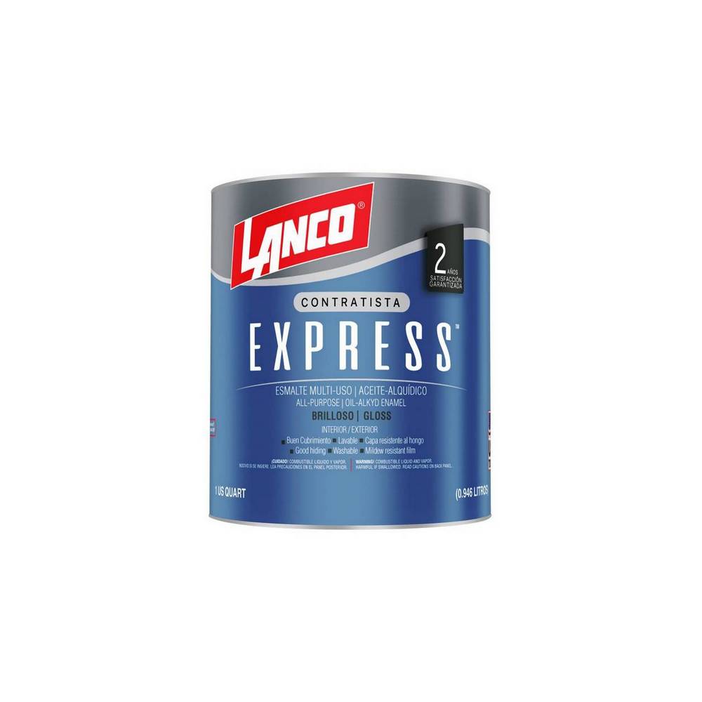 Pintura esmalte blanco express ac cuarto (0.946 l)