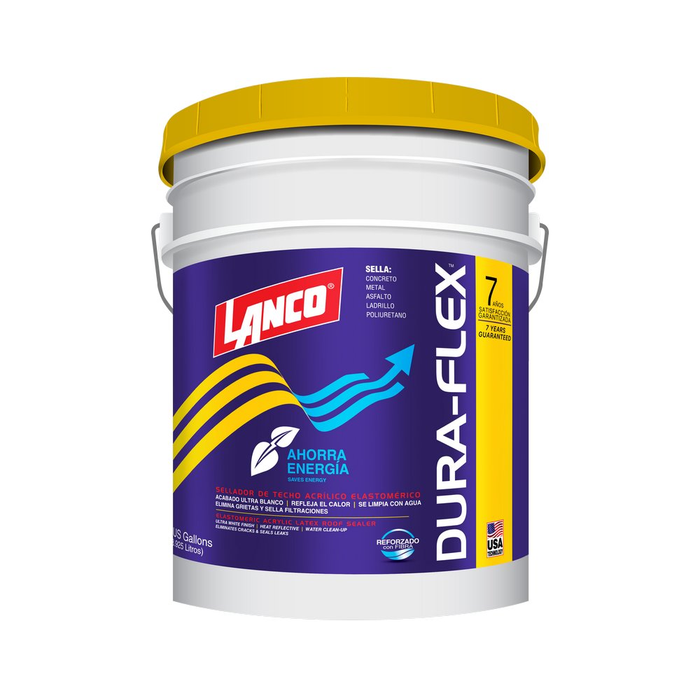 Impermeabilizante para techos blanco dura flex cubeta (18.925 l)