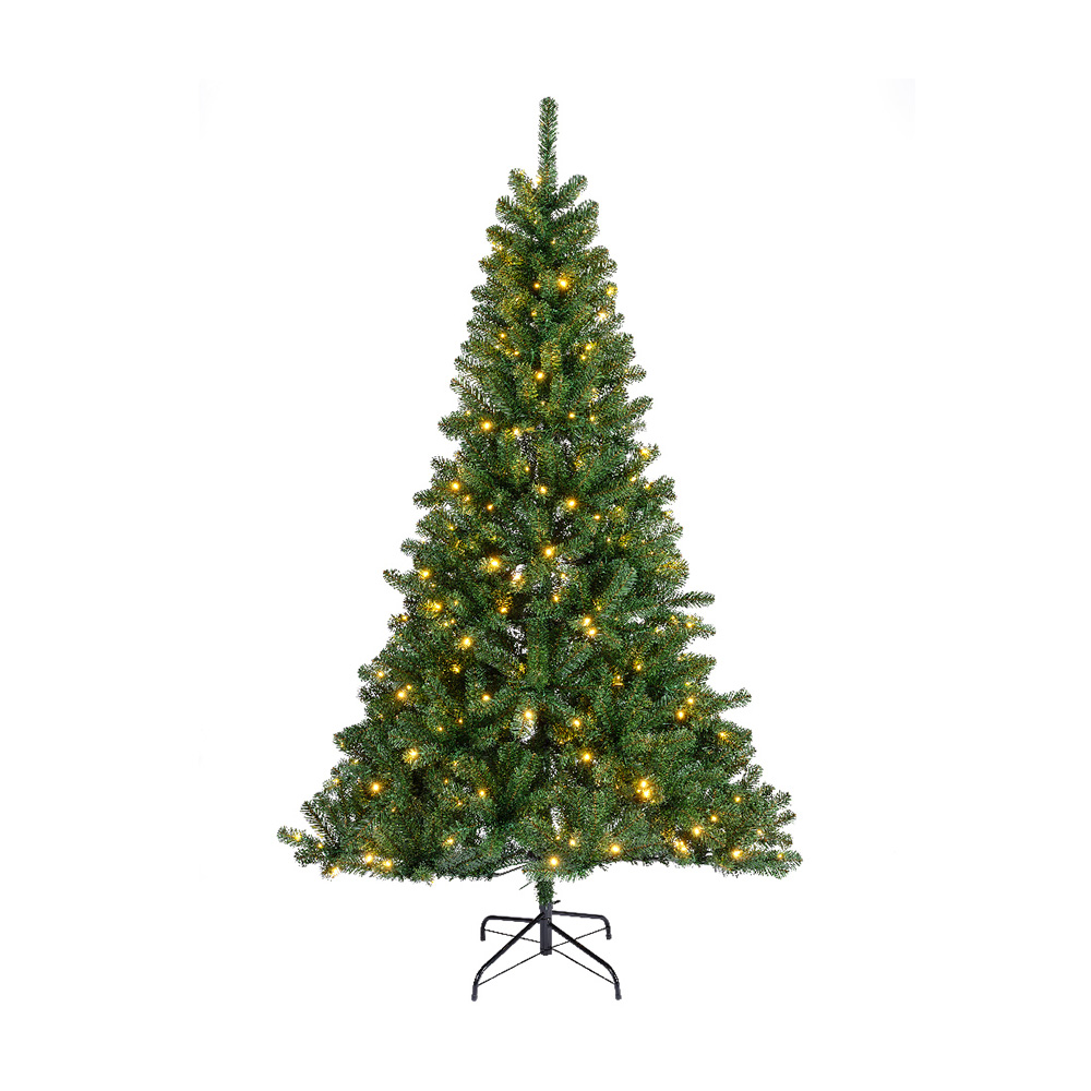 Árbol navideño de 1.82 m color verde con 260 luces led