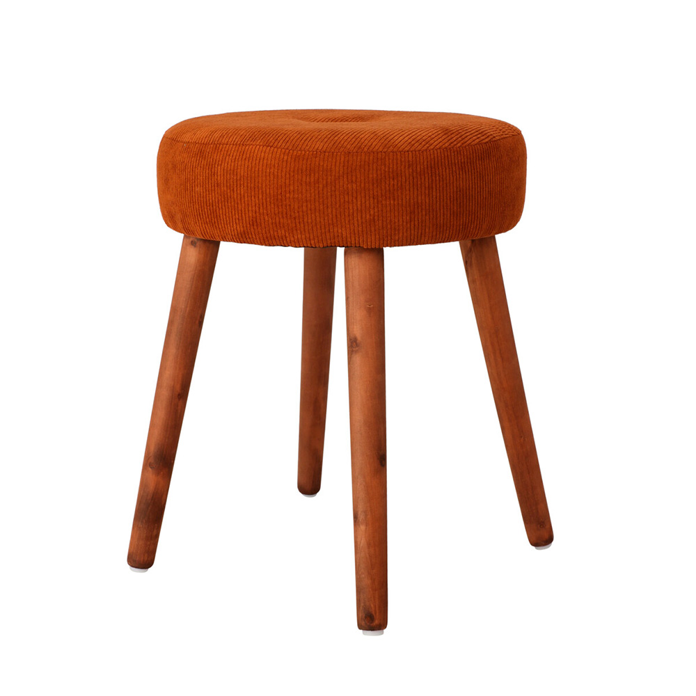Banco de madera color terracota 35x45 cm