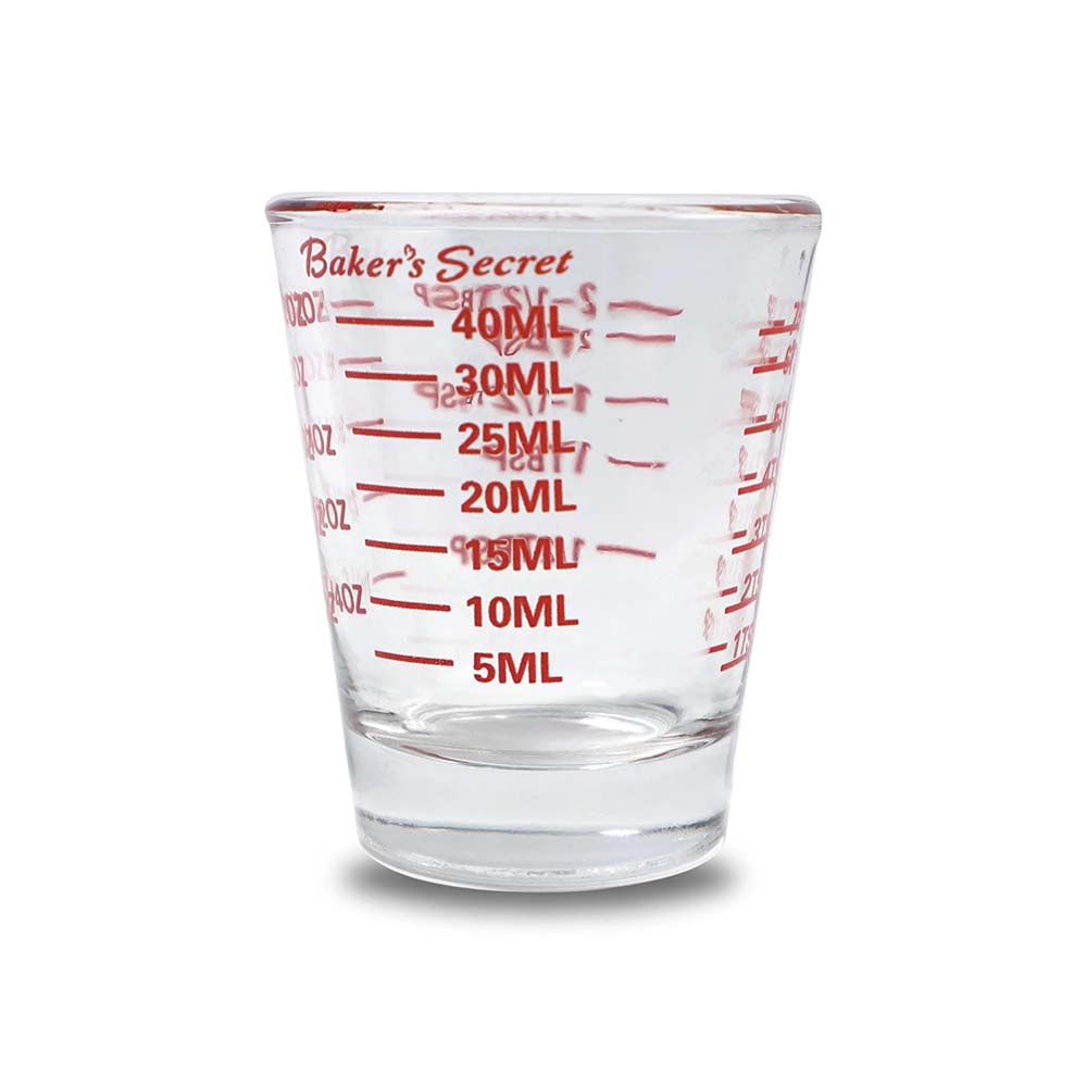 Taza medidora 40 ml vidrio