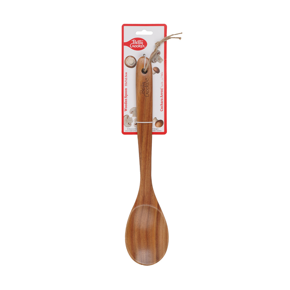 Cuchara de madera 33 cm ovalada