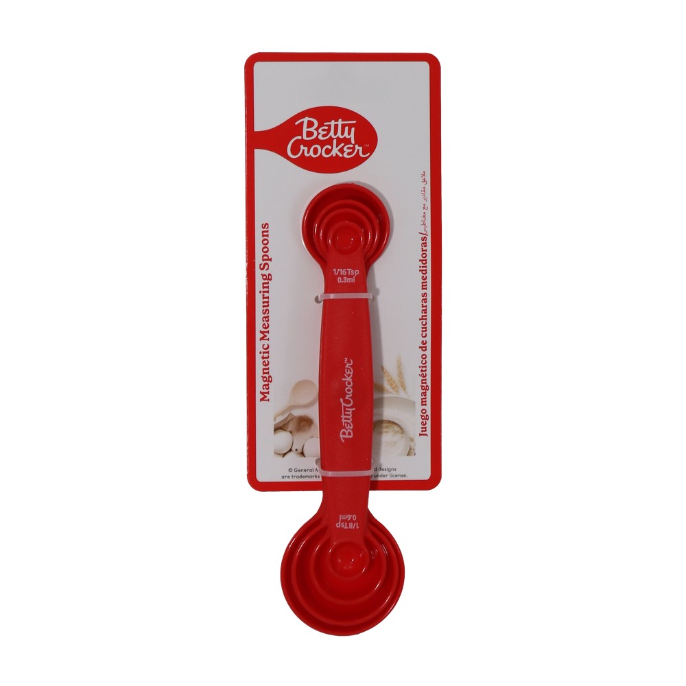 Cucharas para medir rojo 4 piezas