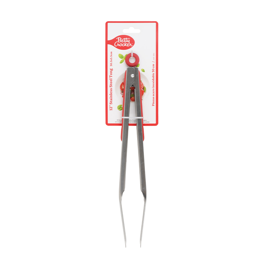 Tenaza de cocina acero inox 30.5 cm