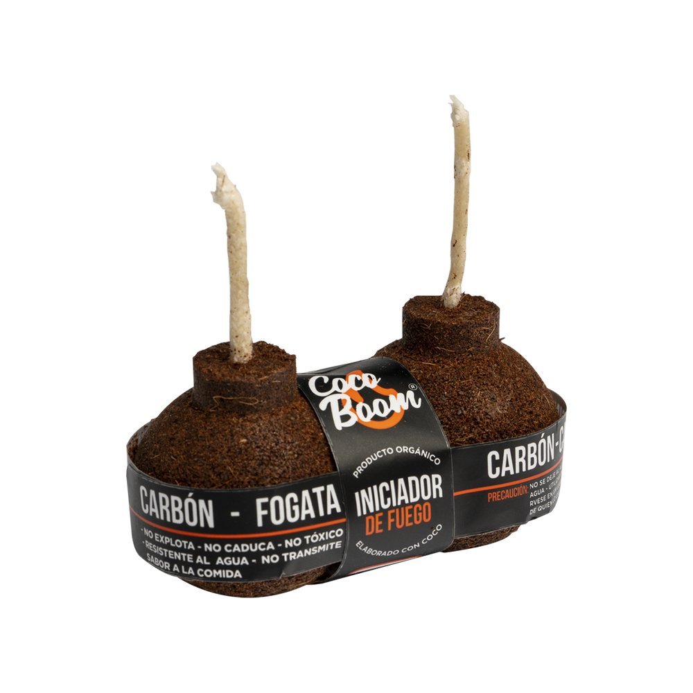 Encendedor para barbacoa de coco biodegradable 2 piezas