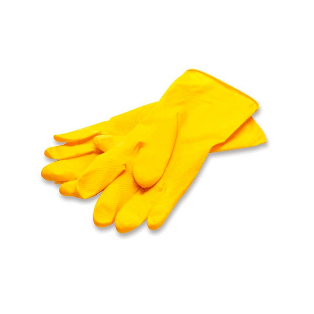 Guantes de hule multiusos amarillo toolcraft grandes