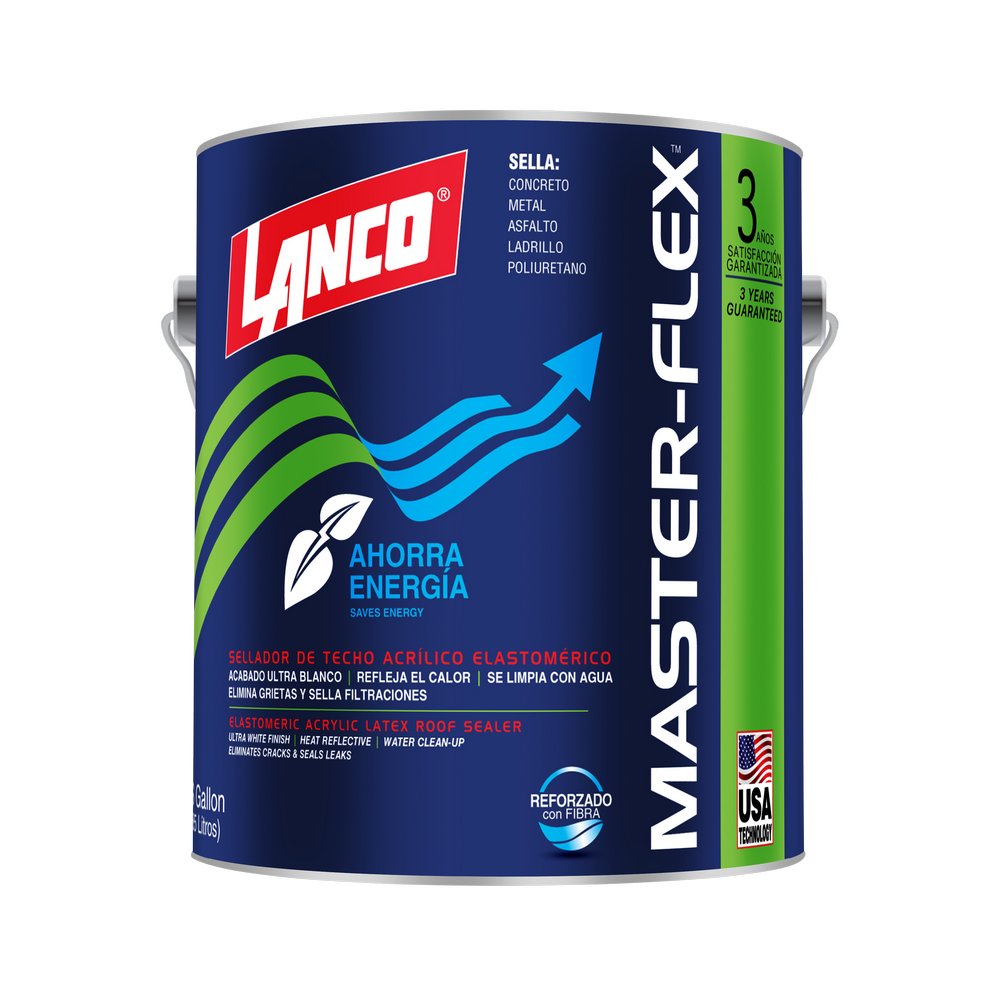 Impermeabilizante y sellador para techos blanco mate 3.78 l (gal)