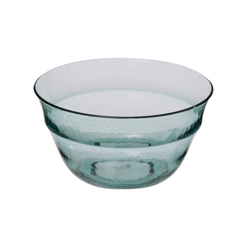 Bowl de vidrio para ensalada 25 cm verde