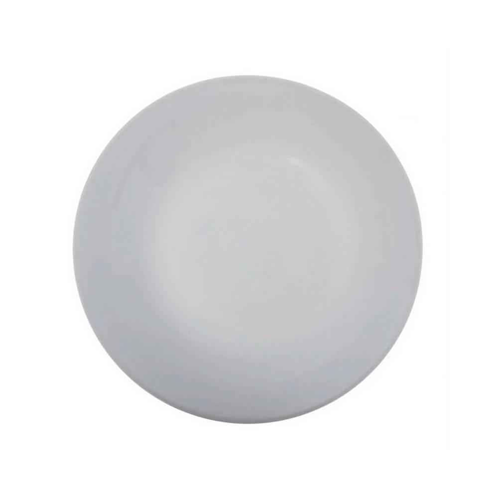 Plato ceramica redondo 27 cm blanco jeanne