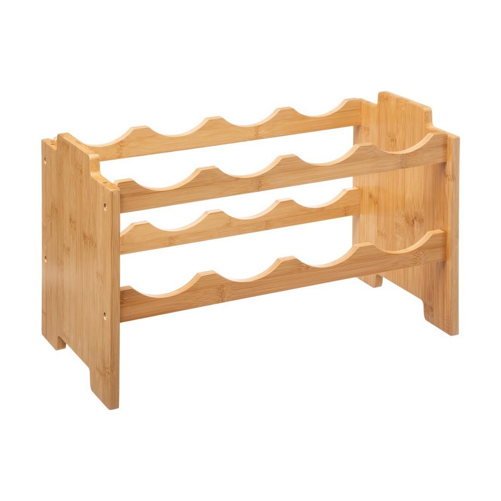 Organizador para botellas de madera 46x24.5 cm