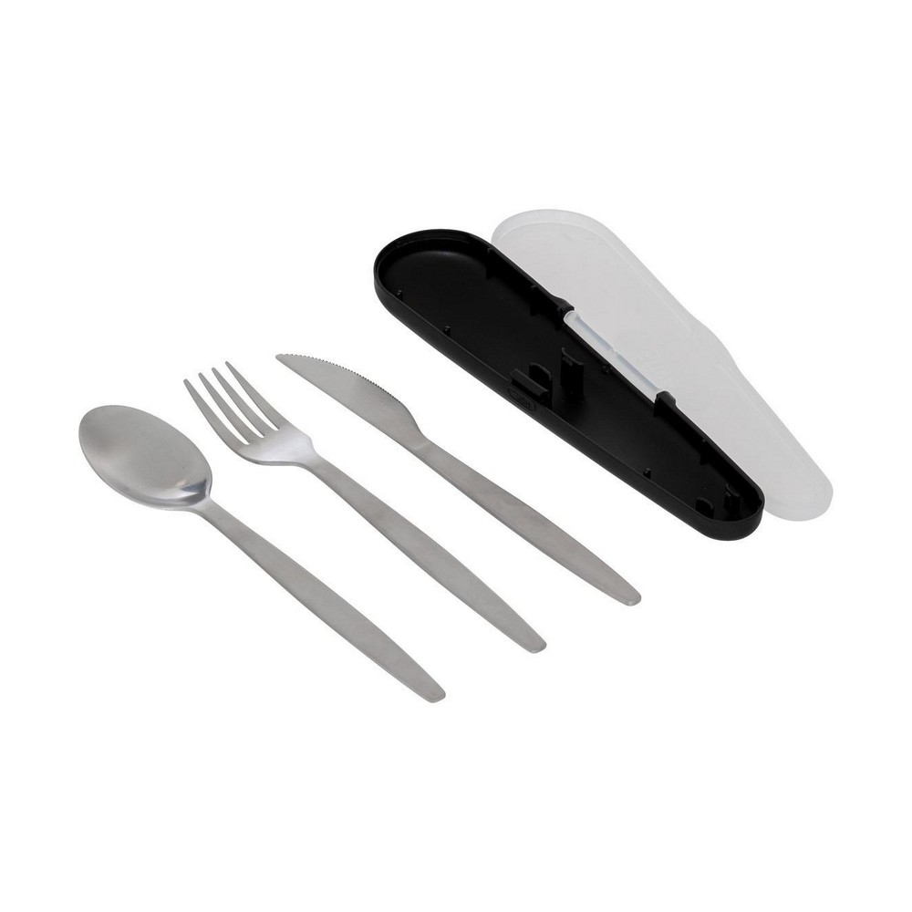 Cubiertos de acero inox con estuche surtido 4 piezas