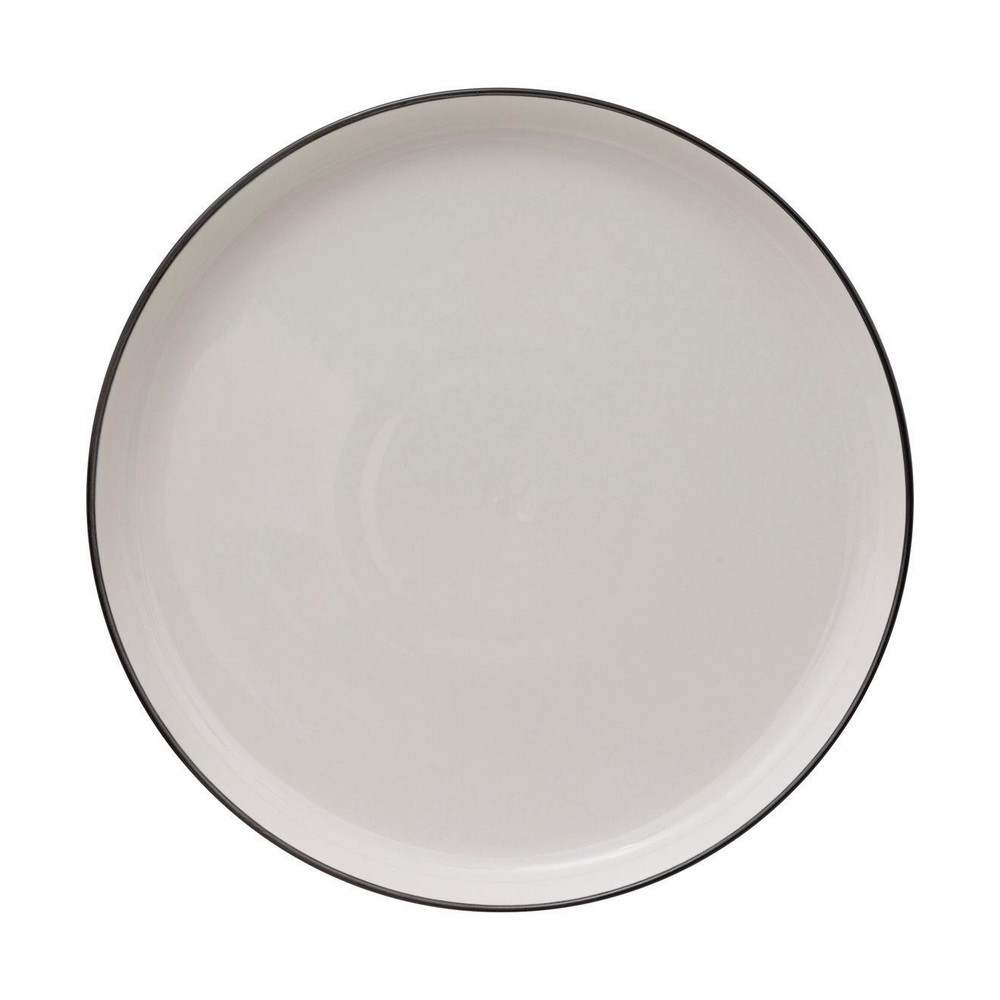 Plato ceramica 27 cm blanco alix