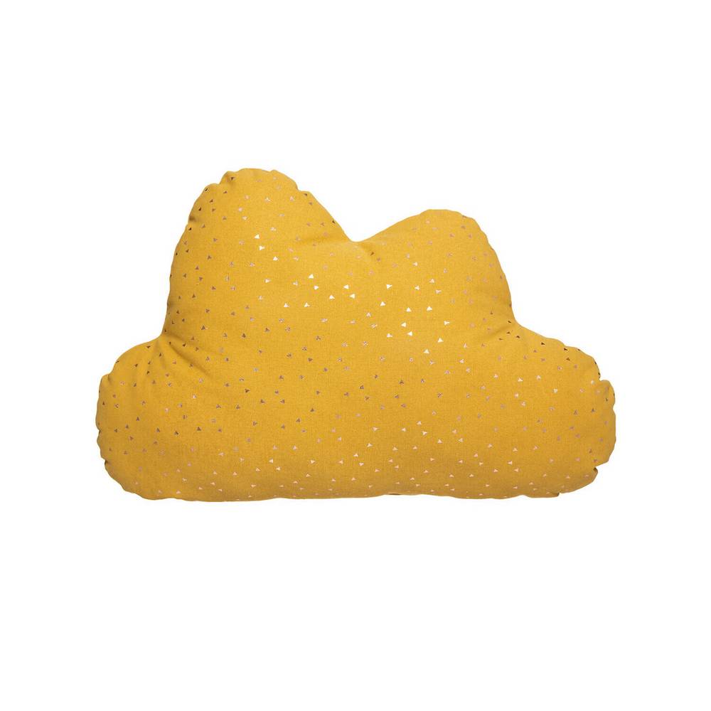 Cojín decorativo 45x13x28 cm nube amarillo