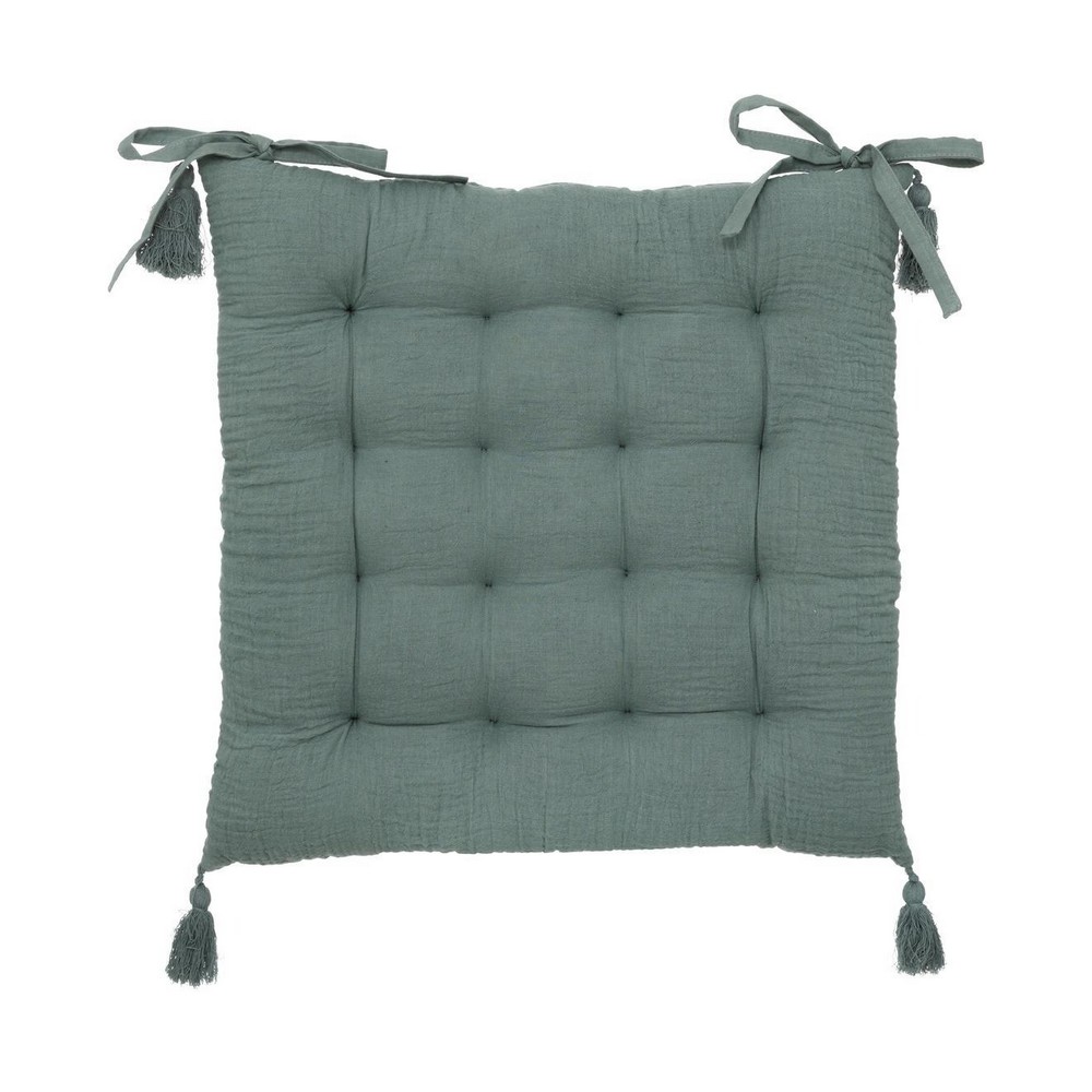 Cojin para silla 38x38x5 cm verde celadon