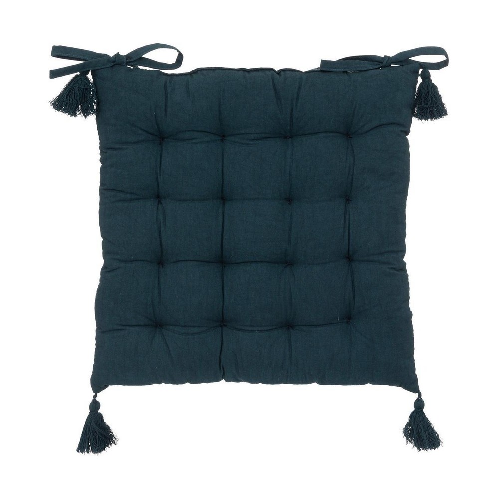 Cojin para silla 38x38x5 cm azul